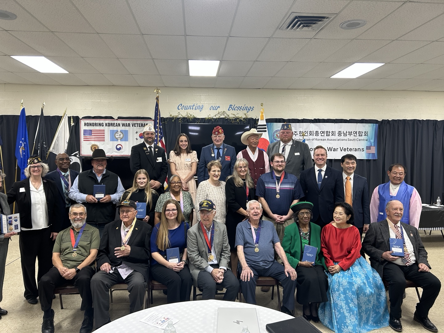 Ambassador for Peace Medal Ceremony Honors Korean War Veterans in Guthrie